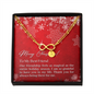 To My Best Friend Infinity Bracelet with Christmas Message Card