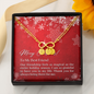 To My Best Friend Infinity Bracelet with Christmas Message Card