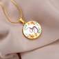 I Choose Joy - Bible Verse Inspired Circle Pendent Necklace
