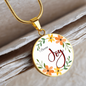 I Choose Joy - Bible Verse Inspired Circle Pendent Necklace