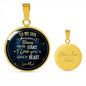 Mom To Son - To My Son You've Been A Blessing From The START ... Circle Necklace - Loving Family