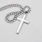 Personalized Military Style Ball Chain Cross Necklace with A Bible Verse Card - 2 Corinthians 5:7