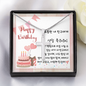 To My Friend - Personalized Cross Necklace with Happy Birthday Message Card in KOREAN