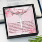 To My Granddaughter - Personalized Cross Necklace with Message Card