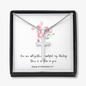 Personalized Cross Necklace with Bible Verse Card - Song of Solomon 4:7