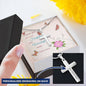 Personalized Cross Necklace with A Bible Verse Card - Psalms 139:14