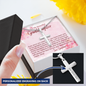 To My Granddaughter - Personalized Cross Necklace with Message Card