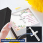 Personalized Cross Necklace with Bible Verse Card - Romans 12:12