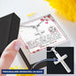 Dear Mom - Personalized Cross Necklace with Message Card & QR code for E-Card