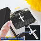 Daughter To Mother In Law - Personalized Cross Necklace with Message Card