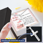 To My Friend - Personalized Cross Necklace with Happy Birthday Message Card in KOREAN