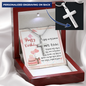 To My Friend - Personalized Cross Necklace with Happy Birthday Message Card in KOREAN
