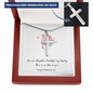 Personalized Cross Necklace with Bible Verse Card - Song of Solomon 4:7