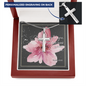 Personalized Engraving Cross Necklace with Bible Verse Card - Psalms 63:8