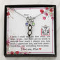 Dear Mom - Peas In A Pod Necklace with Message Card & QR code for E-Card