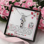 Dear Mom - Peas In A Pod Necklace with Message Card & QR code for E-Card