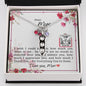 Dear Mom - Peas In A Pod Necklace with Message Card & QR code for E-Card