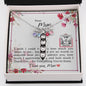 Dear Mom - Peas In A Pod Necklace with Message Card & QR code for E-Card