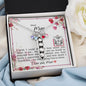 Dear Mom - Peas In A Pod Necklace with Message Card & QR code for E-Card
