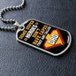 To Dad - You Are A Super Hero - Military Style Dog Tag Necklace - Loving Family