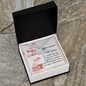 To My Friend - CZ Cross Necklace with Happy Birthday Message Card in KOREAN