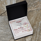 To My Daughter - CZ Cross Necklace with Birthday Message Card