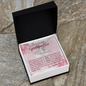 To My Granddaughter - CZ Cross Necklace with Message Card