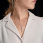 To A New Mum - CZ Cross Necklace with Message Card & QR code for E-Card