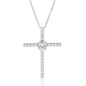 To My Daughter - CZ Cross Necklace with Birthday Message Card