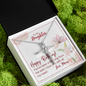 To My Daughter - CZ Cross Necklace with Birthday Message Card