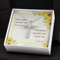 CZ Cross Necklaces with Bible Verse Card - Isaiah 46:4