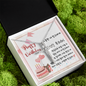 To My Friend - CZ Cross Necklace with Happy Birthday Message Card in KOREAN