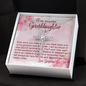 To My Granddaughter - CZ Cross Necklace with Message Card