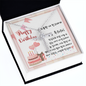 To My Friend - CZ Cross Necklace with Happy Birthday Message Card in KOREAN