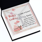 To My Friend - CZ Cross Necklace with Happy Birthday Message Card in KOREAN