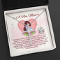 To A New Mum - CZ Cross Necklace with Message Card & QR code for E-Card