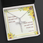 CZ Cross Necklaces with Bible Verse Card - Isaiah 46:4