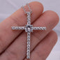 To My Friend - CZ Cross Necklace with Happy Birthday Message Card in KOREAN