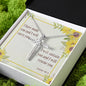 CZ Cross Necklaces with Bible Verse Card - Isaiah 46:4