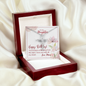 To My Daughter - CZ Cross Necklace with Birthday Message Card