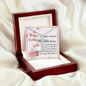 To My Friend - CZ Cross Necklace with Happy Birthday Message Card in KOREAN
