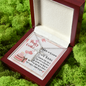 To My Friend - CZ Cross Necklace with Happy Birthday Message Card in KOREAN