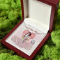 To A New Mum - CZ Cross Necklace with Message Card & QR code for E-Card