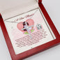 To A New Mum - CZ Cross Necklace with Message Card & QR code for E-Card
