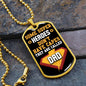 To Dad - You Are A Super Hero - Military Style Dog Tag Necklace - Loving Family