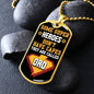 To Dad - You Are A Super Hero - Military Style Dog Tag Necklace - Loving Family