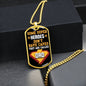 To Dad - You Are A Super Hero - Military Style Dog Tag Necklace - Loving Family