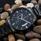 Psalms 121:2 Bible Verse Engraved Design Black Chronograph Watch