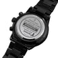 Isaiah 40:31 Bible Verse Engraved Design Black Chronograph Watch