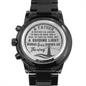 Father Is A Guiding Light - Quote Engraved Design Black Chronograph Watch - Loving Family